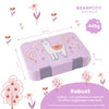 Bearfoot Bento Box M Pink Lama Detailansicht Abmessungen