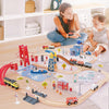 wooden train set