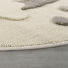 Kinderteppich Rund in Beige, Detail